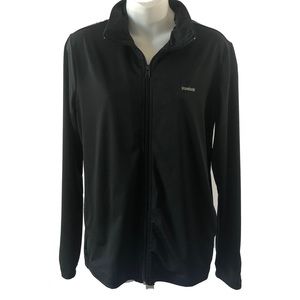 Reebok Play Dry Zip Athletic Jacket Black Medium